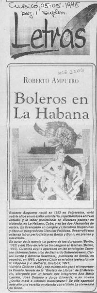 Boleros en La Habana  [artículo].