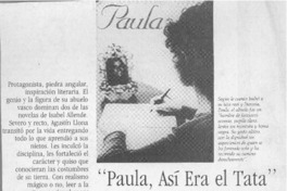 "Paula, así era el Tata"  [artículo].