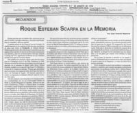 Roque Esteban Scarpa en la memoria  [artículo] Juan Antonio Massone.