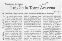 Luis de la Torre Aravena  [artículo] C. R. I.