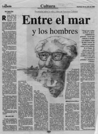 Entre el mar y los hombres  [artículo] María Eugenia Meza.