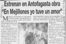 Estrenan en Antofagasta obra "En Mejillones yo tuve un amor"