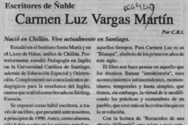 Carmen Luz Vargas Martín  [artículo] C. R. I.