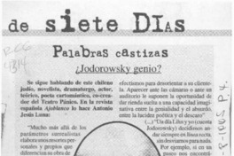 Jodorowsky genio?  [artículo].
