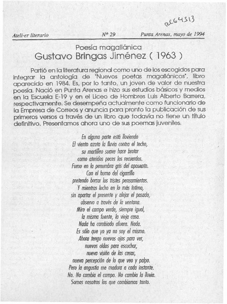 Gustavo Bringas Jiménez  [artículo].