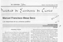 Manuel Francisco Mesa Seco  [artículo] José Carrión Canales.