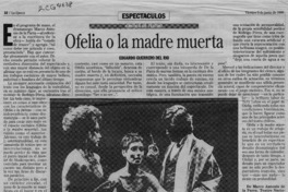 Ofelia o la madre muerta  [artículo] Eduardo Guerrero del Río.