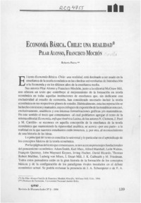 Economía básica, Chile, una realidad  [artículo] Roberto Paiva.