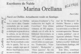 Marina Orellana  [artículo] C. R. I.