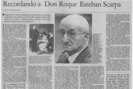 Recordando a Don Roque Esteban Scarpa