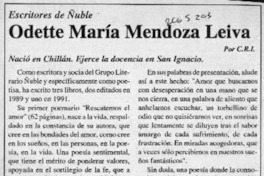 Odette María Mendoza Leiva  [artículo] C. R. I.