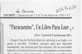 "Paracuentos", un libro para leer  [artículo] Gabriel Canihuante M.