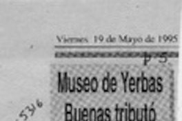 Museo de Yerbas Buenas tributó homenaje a Manuel F. Mesa Seco  [artículo].