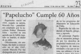 "Papelucho" cumple 60 años  [artículo].