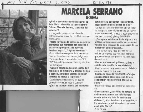 Marcela Serrano  [artículo].