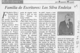 Familia de escritores, los Silva Endeiza  [artículo] Benjamín Morgado.