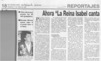 Ahora "La reina Isabel canta en la cátedra"  [artículo] Mario Cortés Flores.