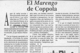 El Marengo de Coppola  [artículo] Fernando Quilodrán.