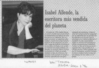 Isabel Allende, la escritora más vendida del planeta