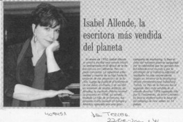 Isabel Allende, la escritora más vendida del planeta