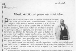 Alberto Arraño, un personaje inolvidable  [artículo] Rigoberto Ramos