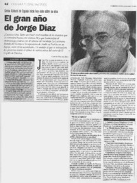 El gran año de Jorge Díaz