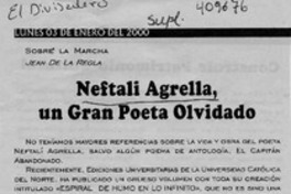 Neftalí Agrella, un gran poeta olvidado