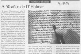 A 50 años de D'Halmar  [artículo] Rodolfo Garcés Guzmán