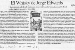 El whisky de Jorge Edwards  [artículo] Luis Alberto Maira