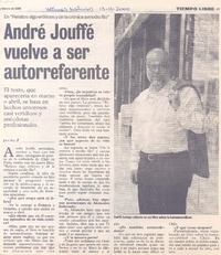 André Jouffé vuelve a ser autorreferente
