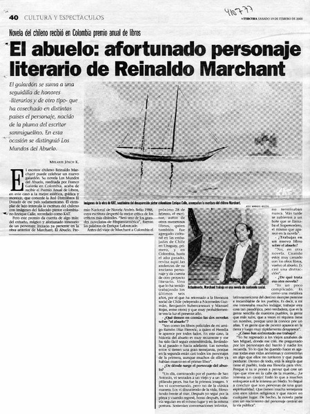 El abuelo, afortunado personaje literario de Reinaldo Marchant  [artículo] Melanie Jösch K.
