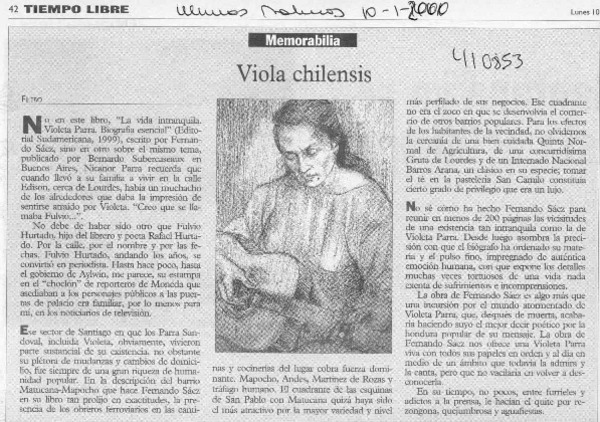 Viola chilensis  [artículo] Filebo