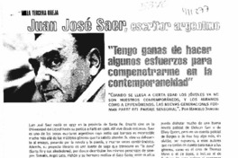 Juan José Saer, escritor argentino  [artículo] Marcelo Damiani