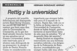 Rettig y la universidad  [artículo] Hernán González Aninat
