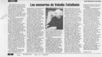 Las memorias de Volodia Teitelboim  [artículo] José Rodríguez Elizondo