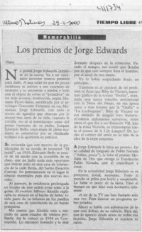 Los premios de Jorge Edwards  [artículo] Filebo