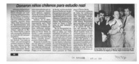 Donaron niños chilenos para estudio nazi  [artículo]