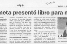 Skármeta presentó libro para niños  [artículo] Sebastián Urzúa
