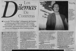 Los dilemas de Contreras  [artículo] José Miguel Izquierdo S.