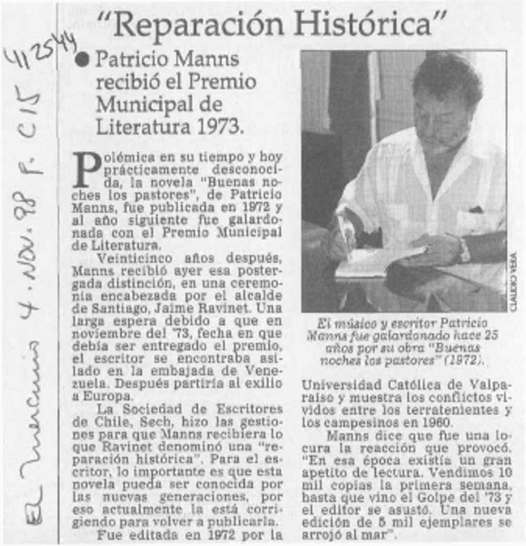 "Reparación historica"  [artículo]