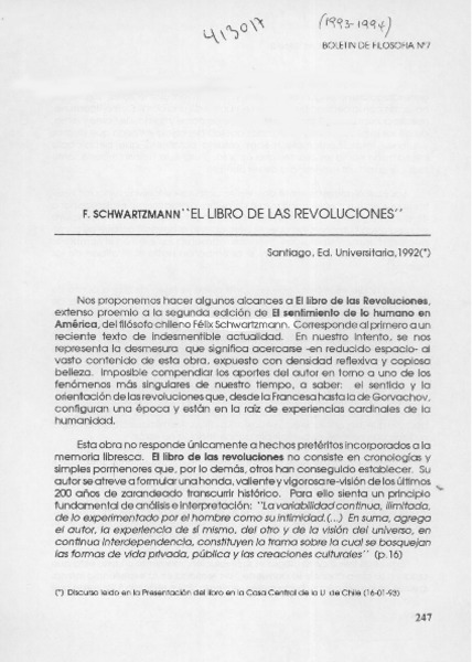 "El libro de las revoluciones"  [artículo] Juan Antonio Massone