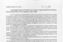 "Antología poética del norte"  [artículo] José Martínez Fernández