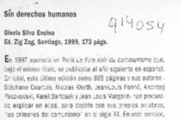 Sin derechos humanos  [artículo] Juan Eduardo Vargas Cariola