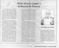 Oriel Alvarez Gómez y la historia de Petorca  [artículo] Benigno Avalos Ansieta