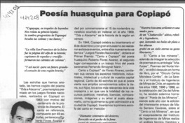 Poesía huasquina para Copiapó  [artículo] Kadur Flores