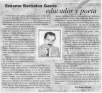 Erasmo Bernales Gaete  [artículo] Kabur Flores