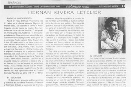 Hernán Rivera Letelier  [artículo]