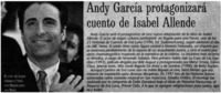Andy García protagonizará cuento de Isabel Allende
