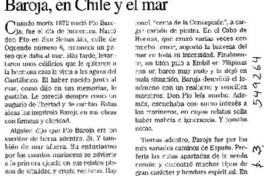 Baroja, en Chile y el mar  [artículo] G. A. M.
