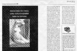 Escultura en Chile  [artículo] Tito Castillo